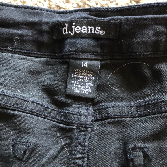 NWT d. jeans Black Denim Jeans - - Picture 6 of 10